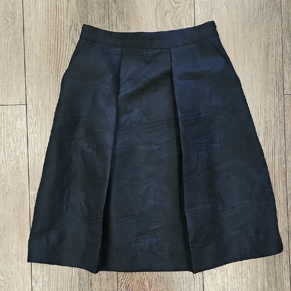 A-Line, Skirt, Casual, Church, Basic, Midi, Modern, Office, Work, School, Blue